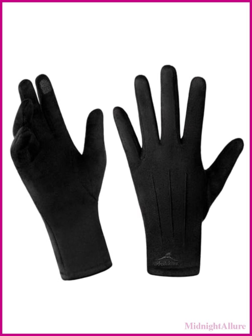 Faux Suede Touchscreen Winter Gloves Lightweight Wind-Resistant